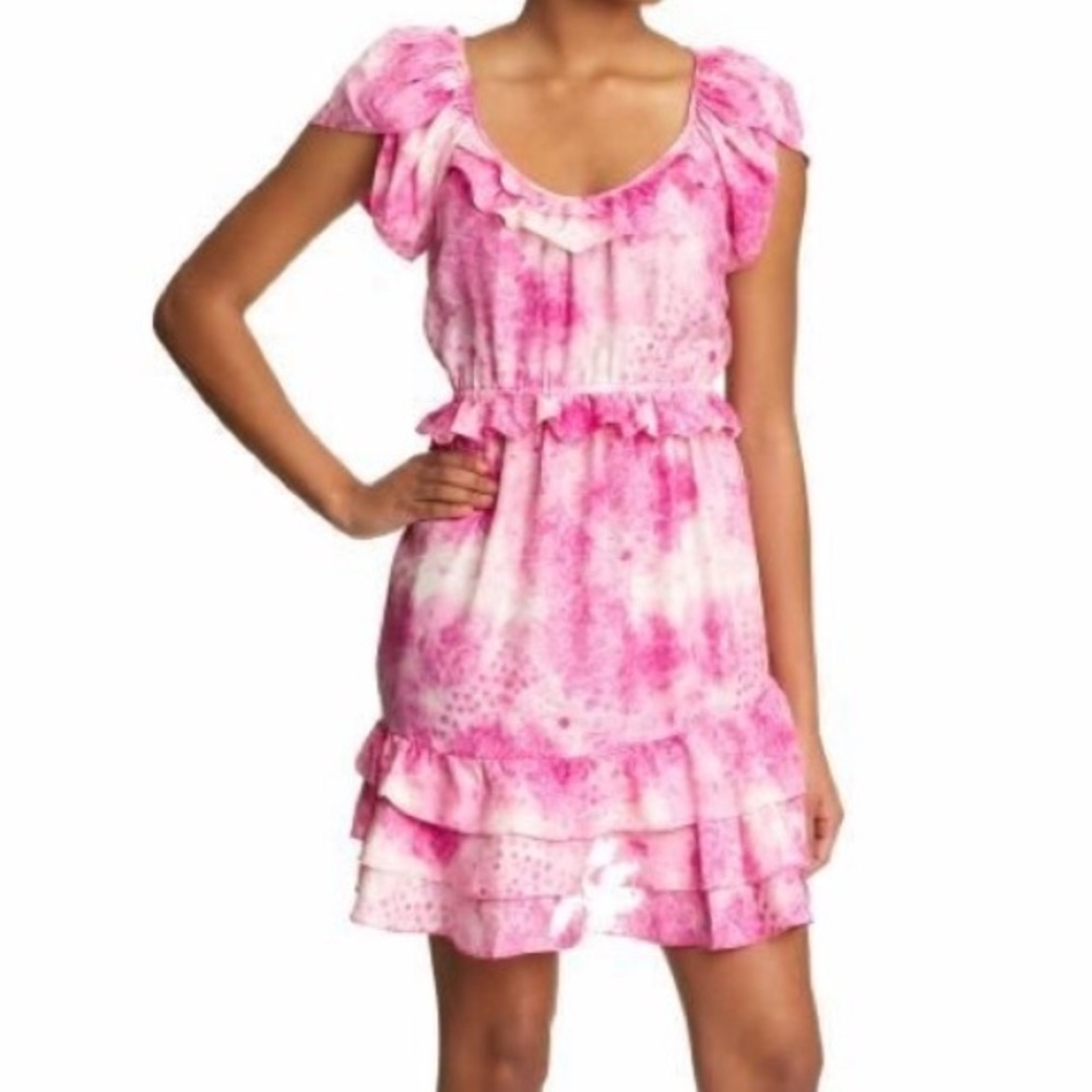🆕 Juicy Couture Pink Barbiecore Silk Dress